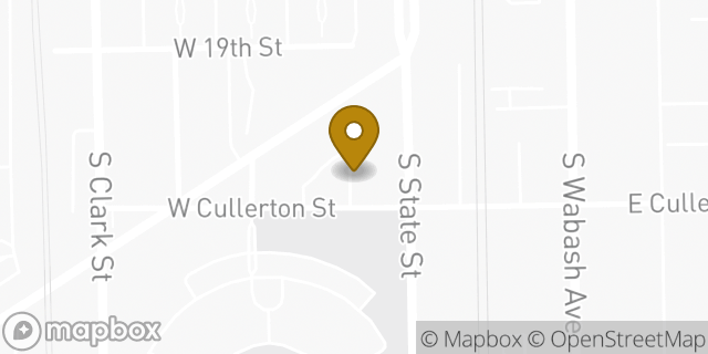 Map showing the location of Amazon Locker - Moore in Chicago, IL 60616