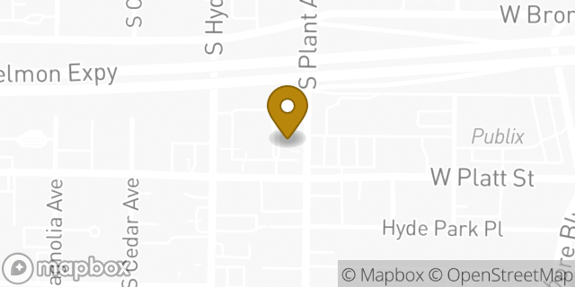 Map showing the location of The UPS Store in Tampa, FL 33606