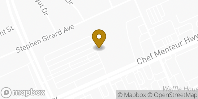 Map showing the location of Walmart in New Orleans, LA 70164