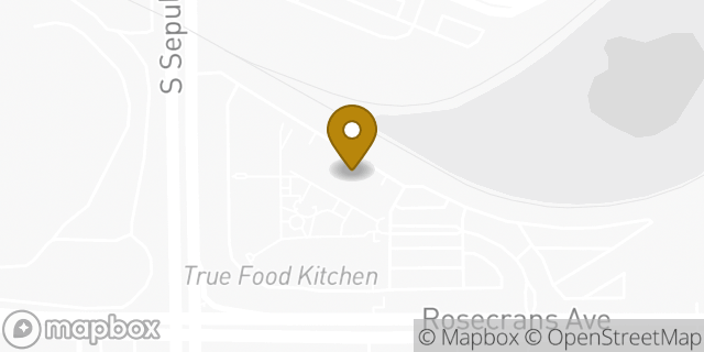 Map showing the location of Athleta in El Segundo, CA 90245