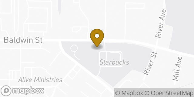 Map showing the location of Starbucks in Jenison, MI 49428