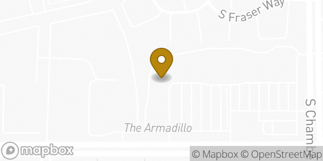 Map showing the location of Budget in Aurora, CO 80012