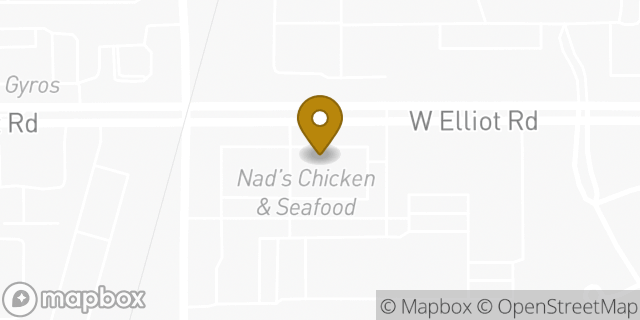 Map showing the location of The UPS Store in Tempe, AZ 85284