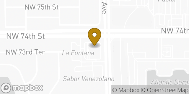 Map showing the location of Cvs in Doral, FL 33178