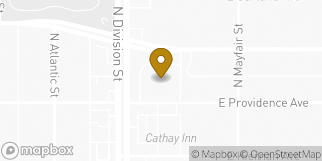 Map showing the location of Walgreens in Spokane, WA 99207