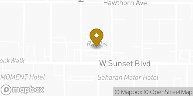 Map showing the location of Starbucks in Los Angeles, CA 90046