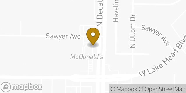 Map showing the location of McDonald's in Las Vegas, NV 89108