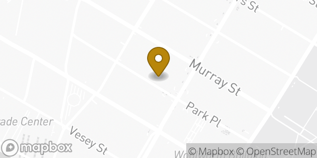 Map showing the location of The UPS Store in New York, NY 10007