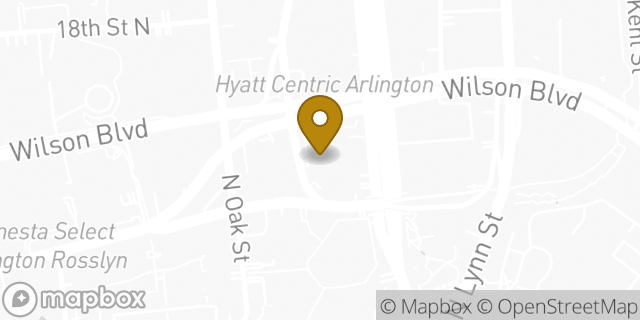 Map showing the location of Bright Horizons at Rosslyn in Arlington, VA 22209
