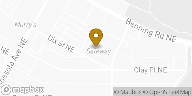 Map showing the location of Coinme in Washington, DC 20019