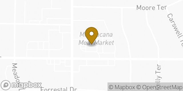 Map showing the location of Amazon Locker - Mirepoix in Arlington, TX 76010