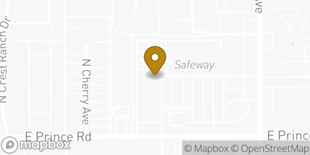Map showing the location of The UPS Store in Tucson, AZ 85719