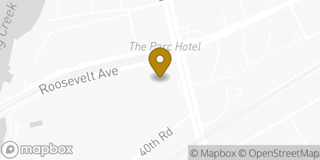 Map showing the location of Starbucks in Flushing, NY 11354