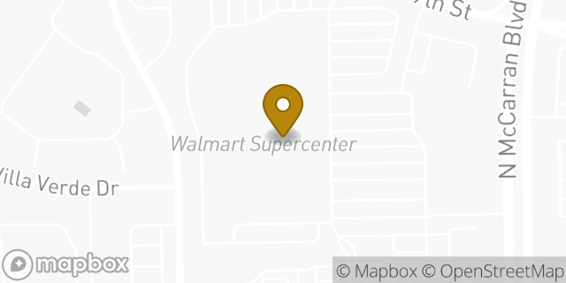 Map showing the location of Walmart in Reno, NV 89523