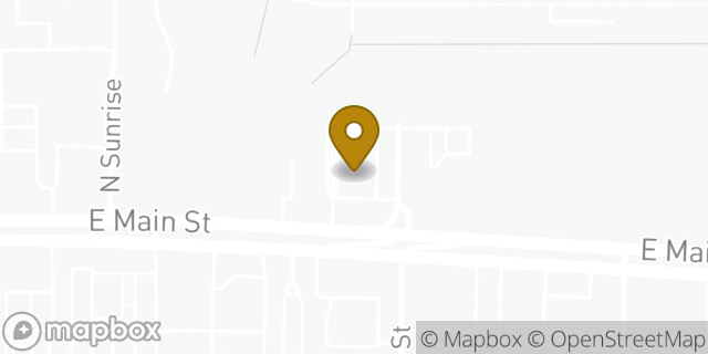 Map showing the location of Chase Bank in Mesa, AZ 85207