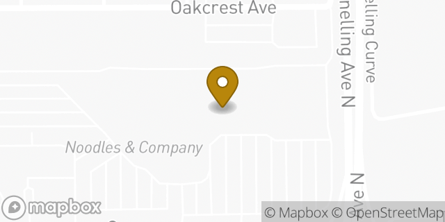 Map showing the location of DICK'S Sporting Goods in Roseville, MN 55113