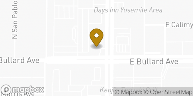 Map showing the location of Citibank ATM in Fresno, CA 93710
