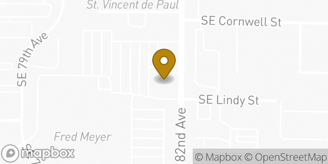 Map showing the location of Chase Bank in Happy Valley, OR 97086