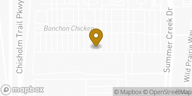 Map showing the location of Marshalls in Fort Worth, TX 76123