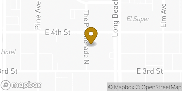 Map showing the location of Amazon Locker - Reference in Long Beach, CA 90802