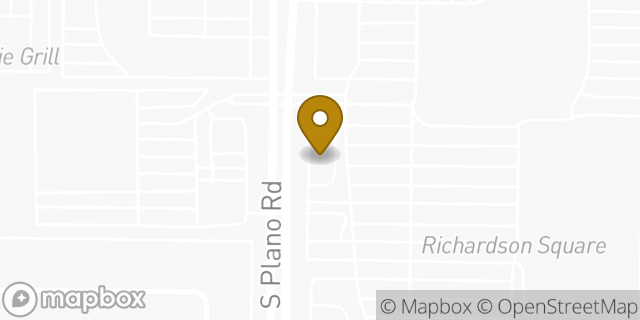 Map showing the location of Whataburger in Richardson, TX 75081
