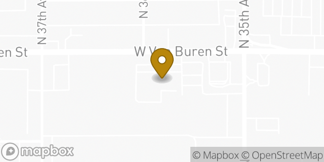 Map showing the location of Subway in Phoenix, AZ 85009