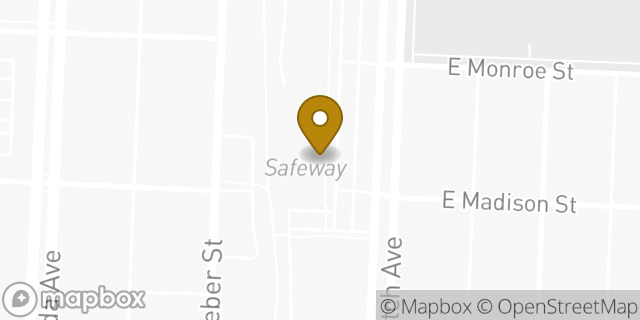 Map showing the location of Safeway in Colorado Springs, CO 80907