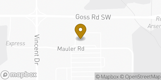 Map showing the location of Starbucks in Huntsville, AL 35898