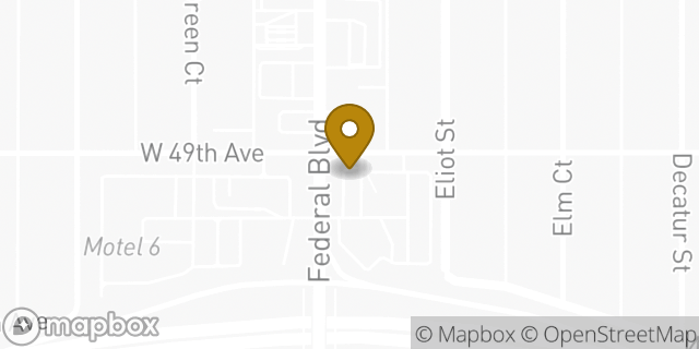 Map showing the location of ATM 7ELEVEN, INC. in Denver, CO