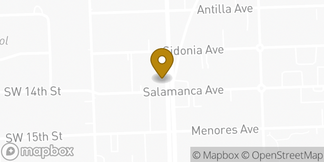 Map showing the location of Chase Bank in Coral Gables, FL 33134