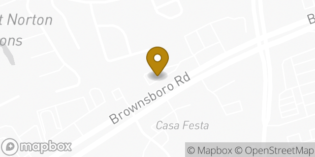 Map showing the location of Dunkin Donuts in Louisville, KY 40241