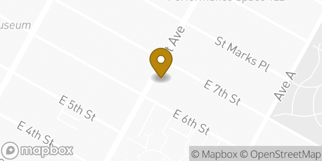 Map showing the location of The UPS Store in New York, NY 10009