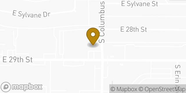 Map showing the location of Amazon Locker - Currie in Tucson, AZ 85711