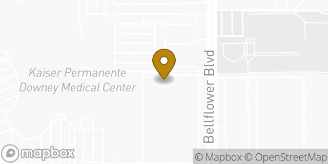 Map showing the location of Kaiser Permanente Pharmacy in Downey, CA 90242