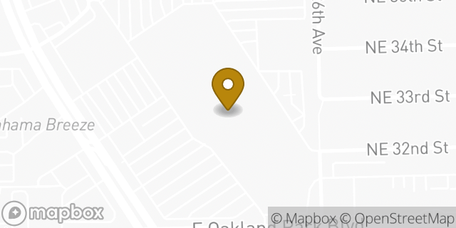 Map showing the location of Amazon Locker - Posture in Fort Lauderdale, FL 33306