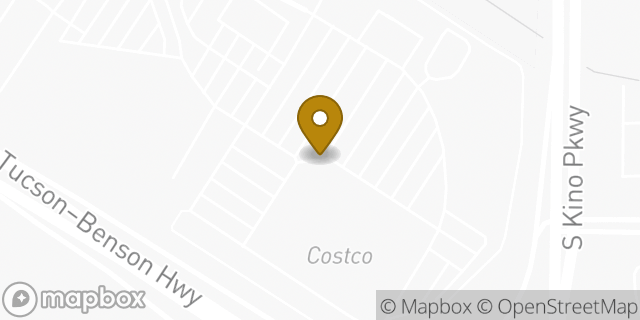 Map showing the location of Costco in Tucson, AZ 85713