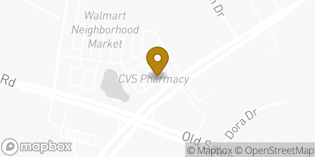 Map showing the location of CVS Pharmacy in Kernersville, NC 27284