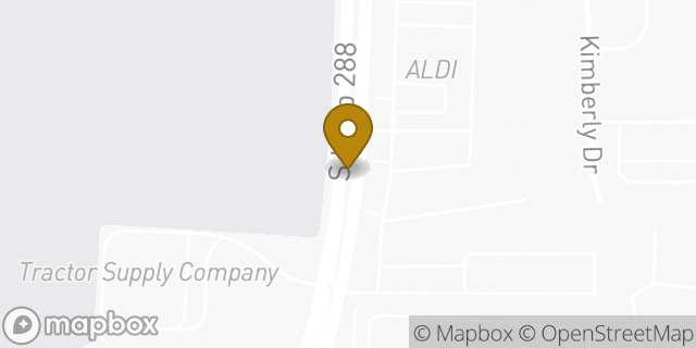 Map showing the location of Aldi in Denton, TX 76205