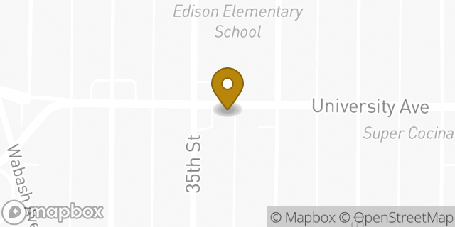 Map showing the location of Amazon Locker - Marvel in San Diego, CA 92104