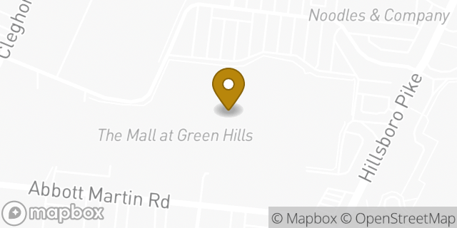 Map showing the location of Sunglass Hut in Nashville, TN 37215