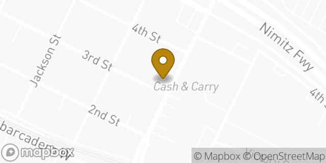 Map showing the location of The UPS Store in Oakland, CA 94607