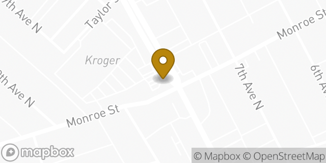 Map showing the location of Coinstar in Nashville, TN 37208