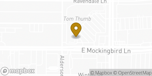 Map showing the location of Starbucks in Dallas, TX 75214