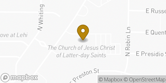 Map showing the location of The Church of Jesus Christ of Latter-day Saints in Mesa, AZ 85213