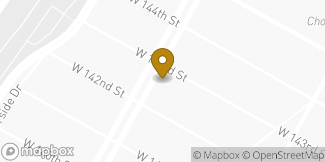 Map showing the location of Dunkin Donuts in New York, NY 10031