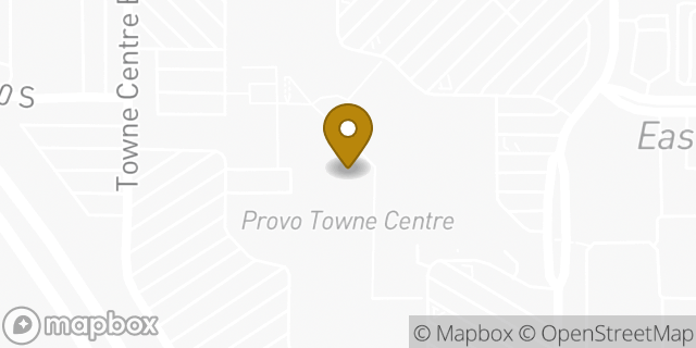 Map showing the location of Starbucks in Provo, UT 84601