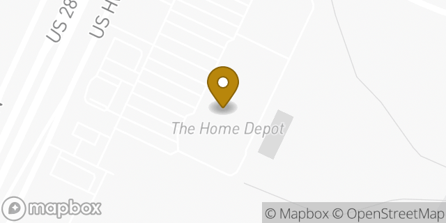 Map showing the location of The Home Depot in San Antonio, TX 78258