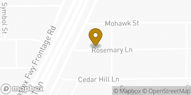 Map showing the location of The Church of the Lord Jesus Christ in Houston, TX 77093