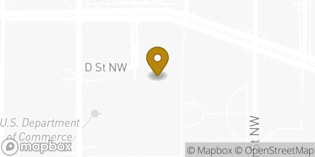 Map showing the location of The UPS Store in Washington, DC 20004
