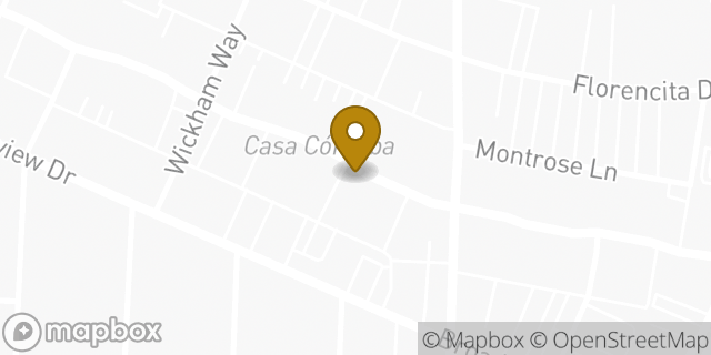 Map showing the location of Bank Of America in Montrose, CA 91020